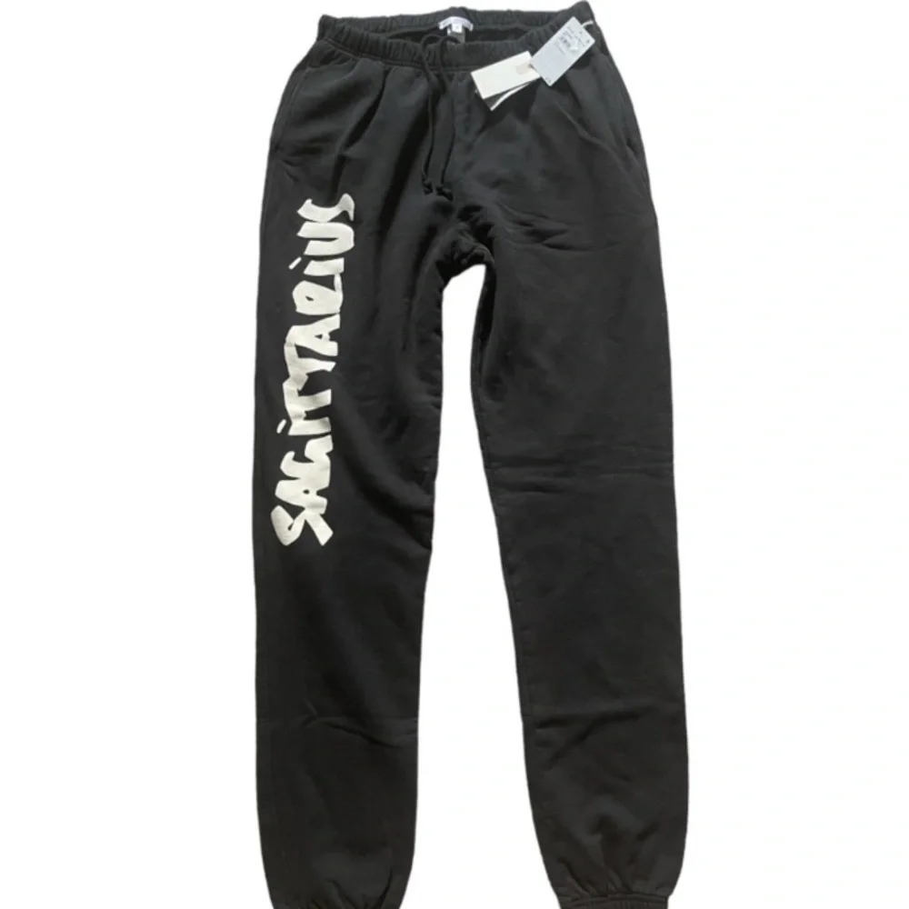 (B13)‎ Good American Sagittarius Black & White Sweatpants, Size 1 = Small, NWT
